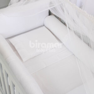 kit berço branco 100% algodão